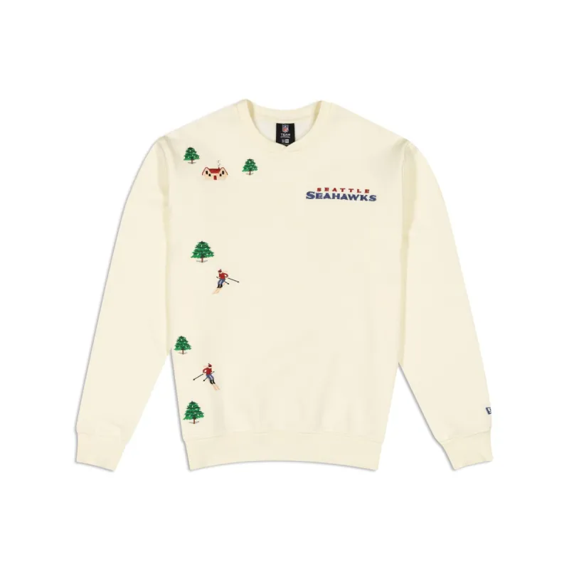 Seattle Seahawks Snowbound Crewneck sold by New Era