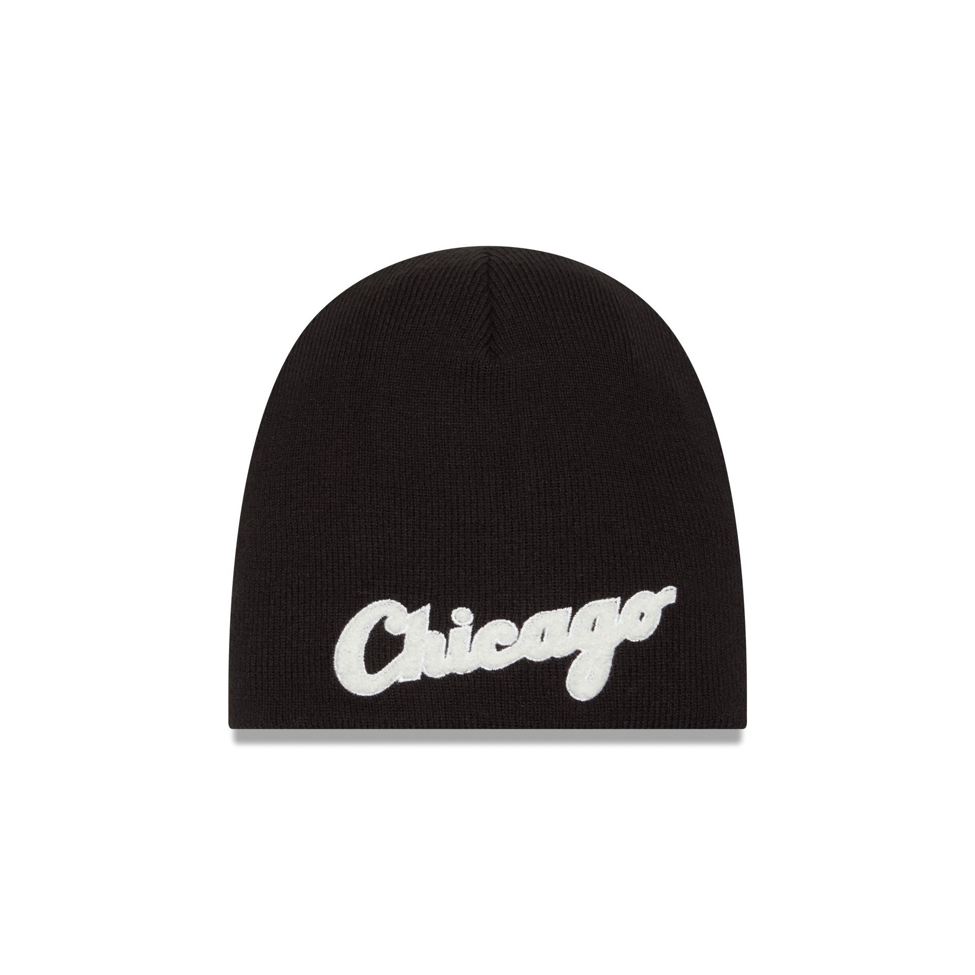 Chicago White Sox Chenille Script Knit Hat sold by New Era