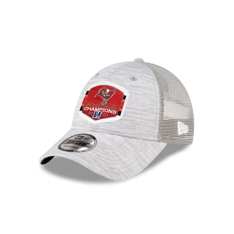 Tampa Bay Buccaneers 2023 Division Champions Locker Room 9FORTY Snapback Hat sold by New Era