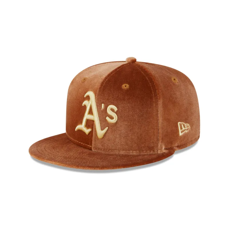 Oakland Athletics Vintage Velvet 59FIFTY Fitted Hat sold by New Era