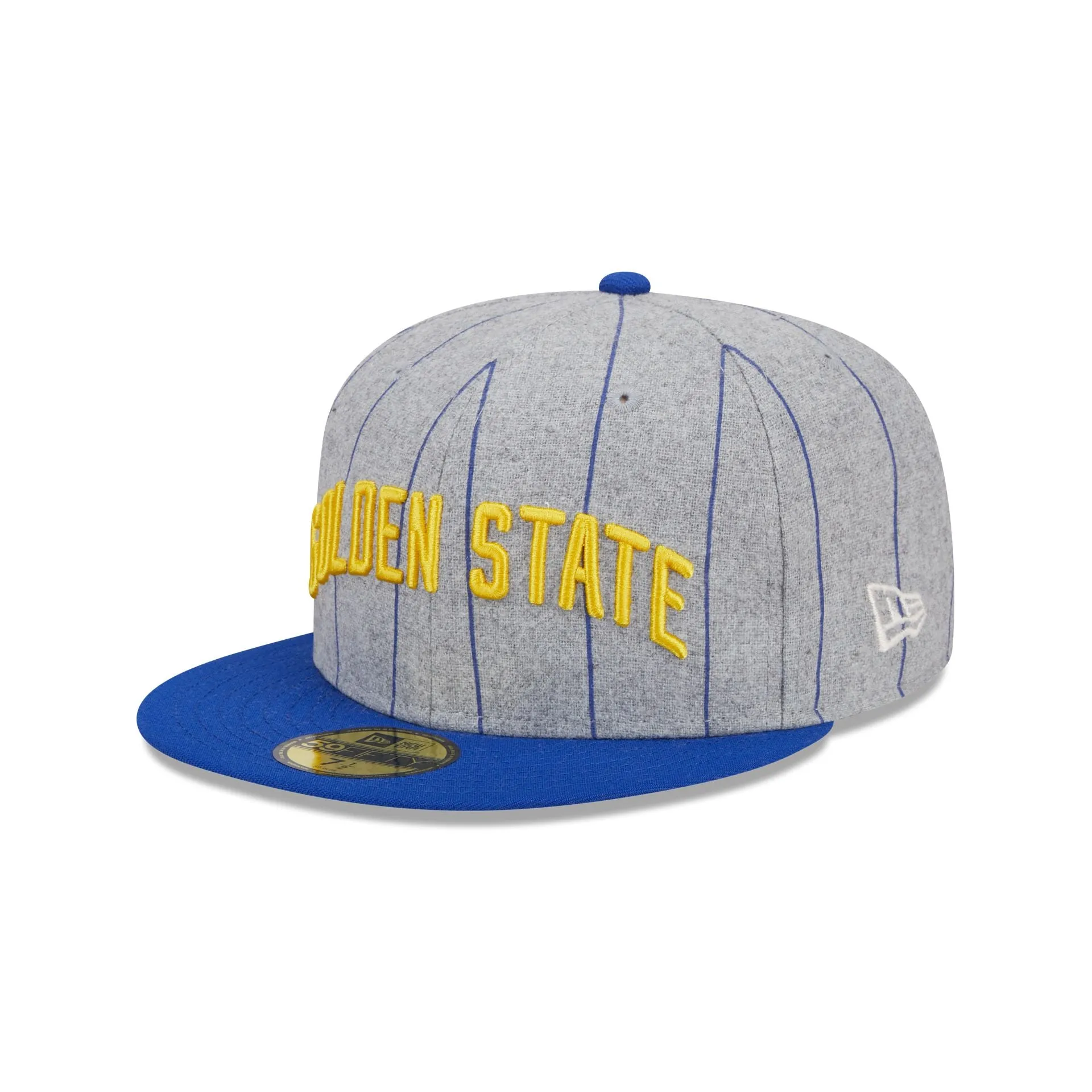 Golden State Warriors Heather Pinstripe 59FIFTY Fitted Hat sold by New Era