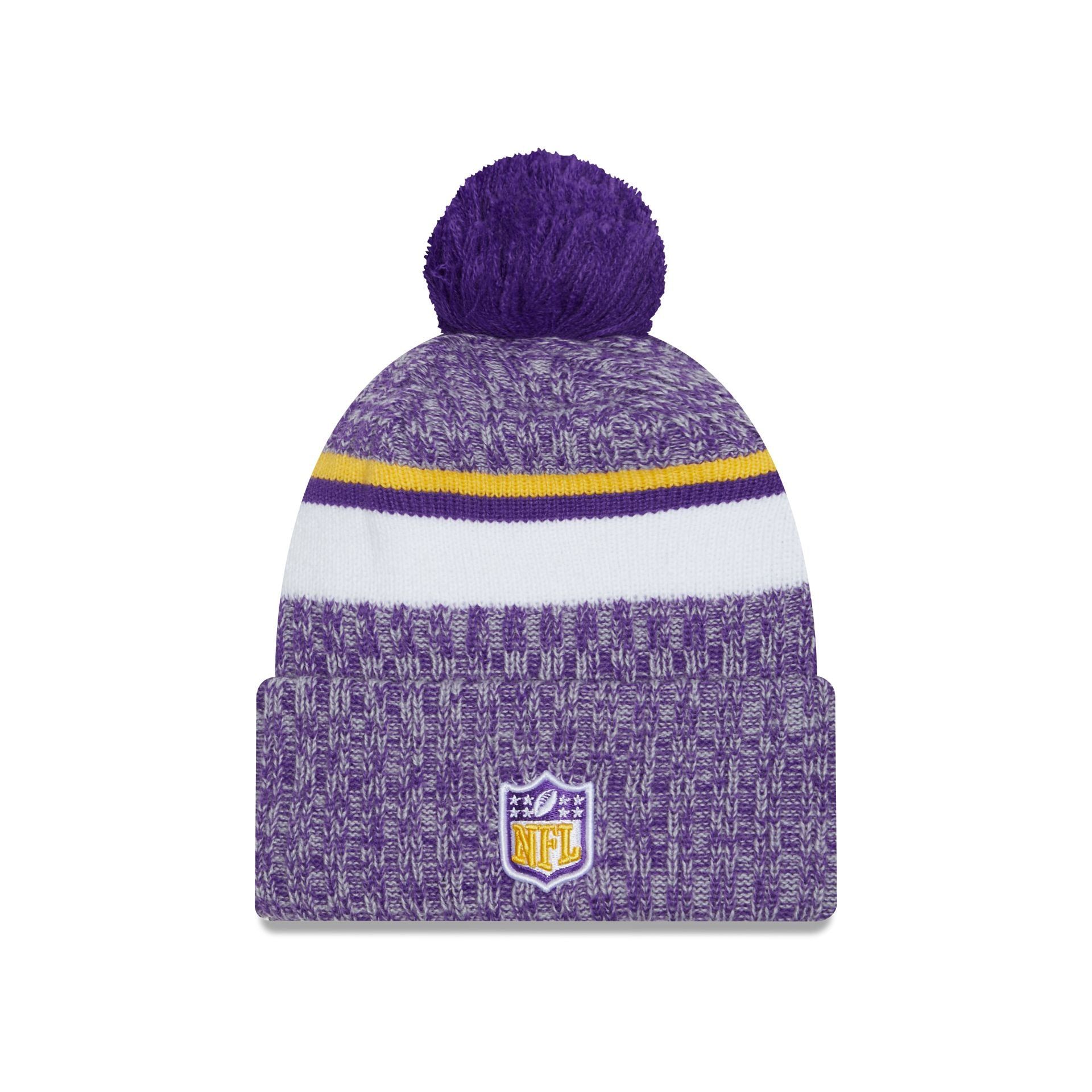 Minnesota Vikings 2023 Cold Weather Pom Knit Hat sold by New Era product image thumbnail 2