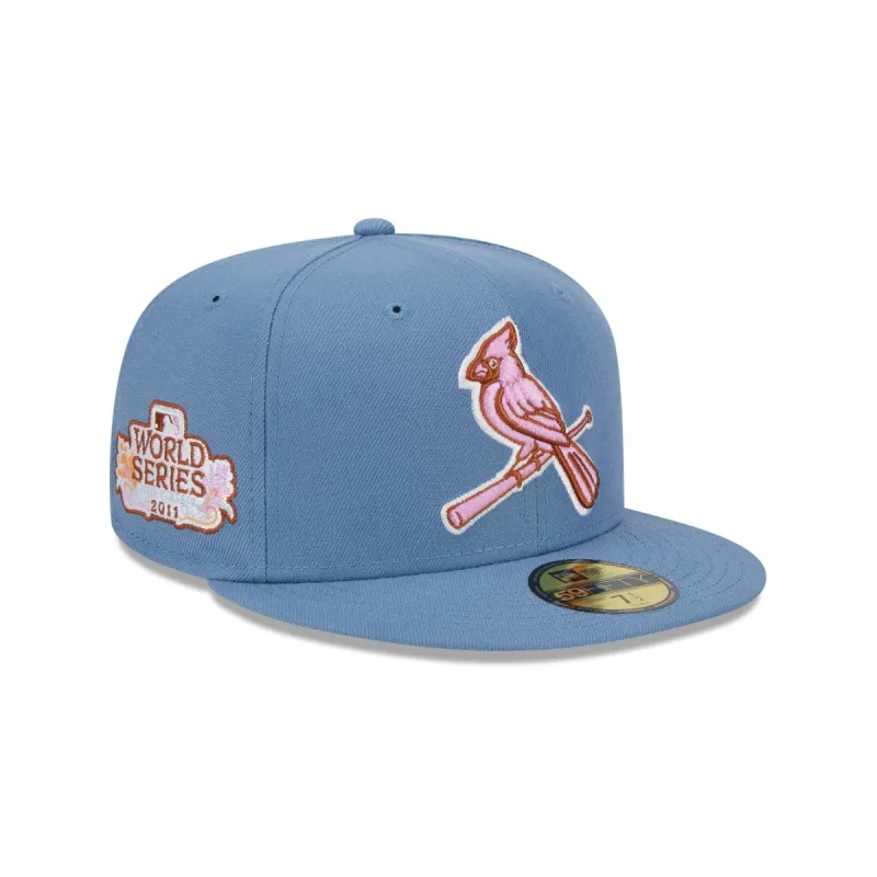 St. Louis Cardinals Color Pack Faded Blue 59FIFTY Fitted Hat sold by New Era