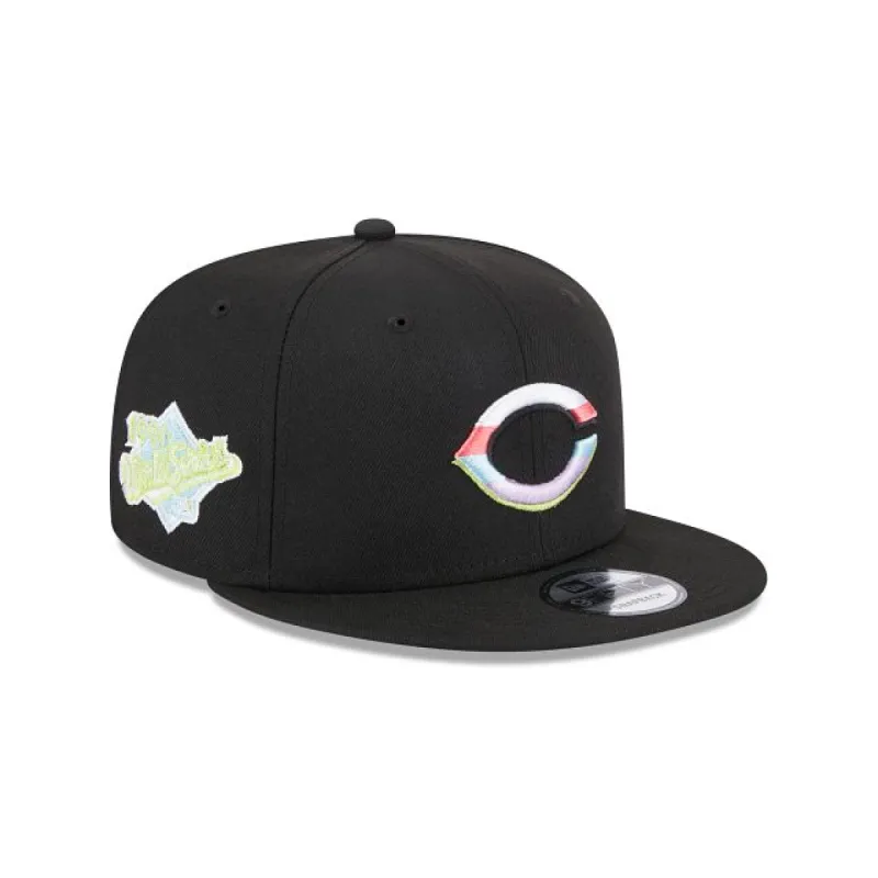 Cincinnati Reds Color Pack Black 9FIFTY Snapback Hat sold by New Era