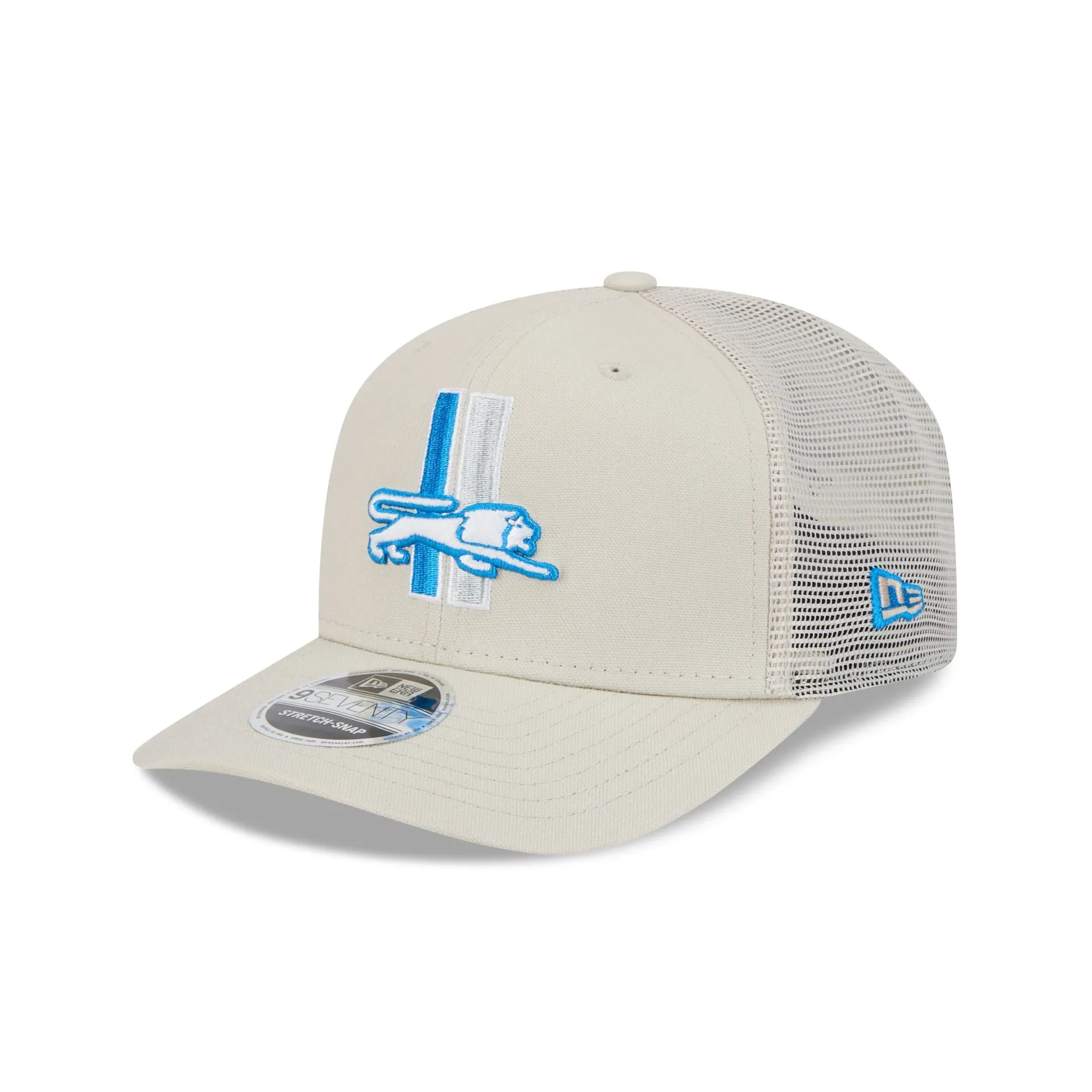 Detroit Lions Canvas 9SEVENTY Trucker Hat sold by New Era