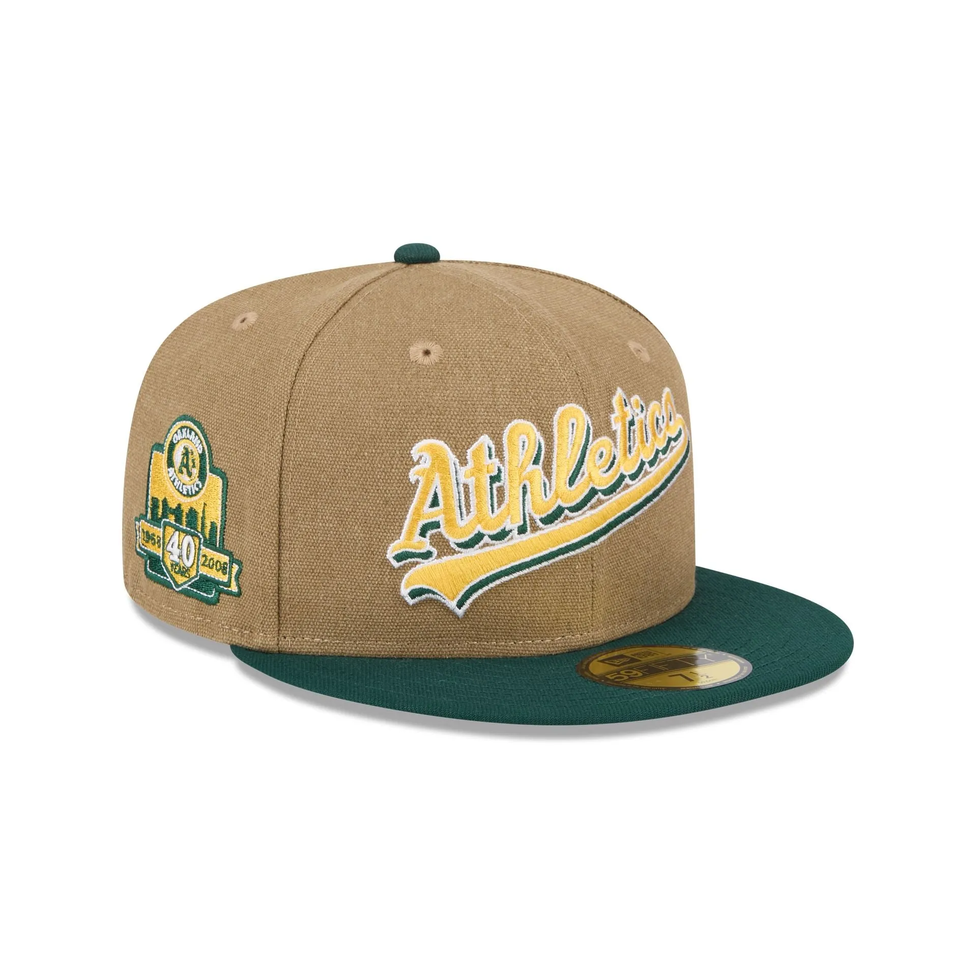 Oakland Athletics Canvas Crown 59FIFTY Fitted Hat sold by New Era