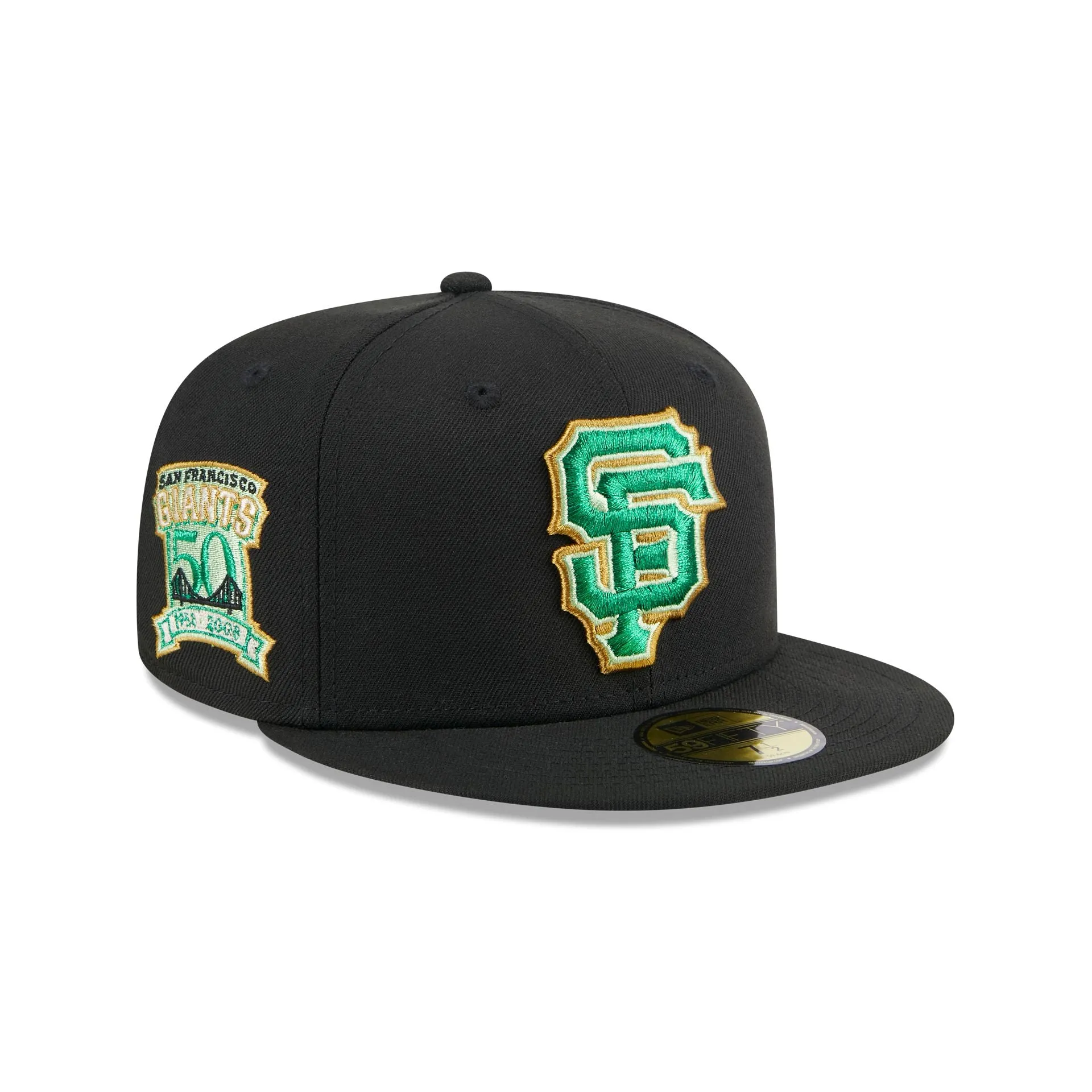San Francisco Giants Metallic Green Pop 59FIFTY Fitted Hat sold by New Era