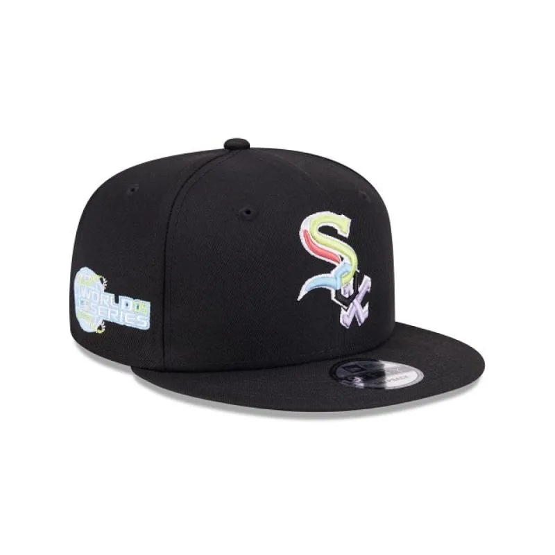 Chicago White Sox Color Pack Black 9FIFTY Snapback Hat sold by New Era