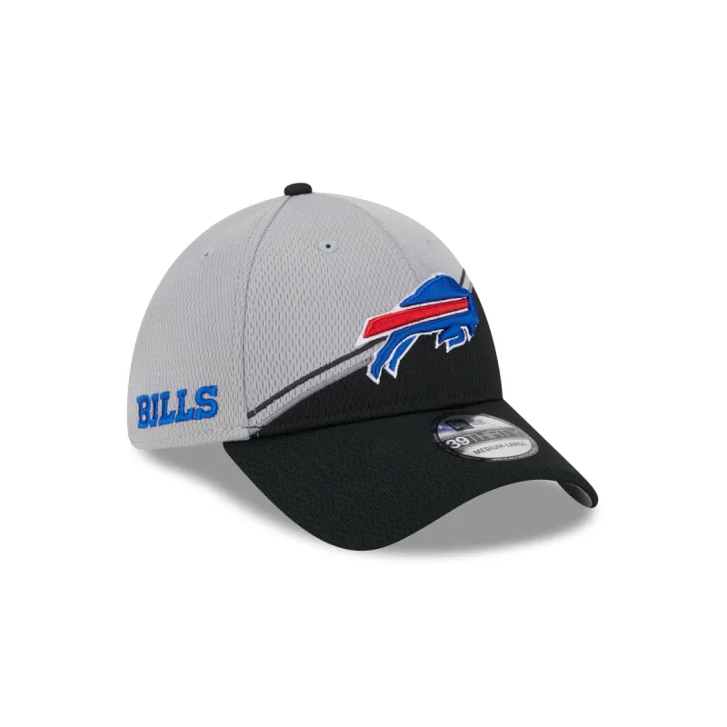 Buffalo Bills 2023 Sideline Gray 39THIRTY Stretch Fit Hat sold by New Era
