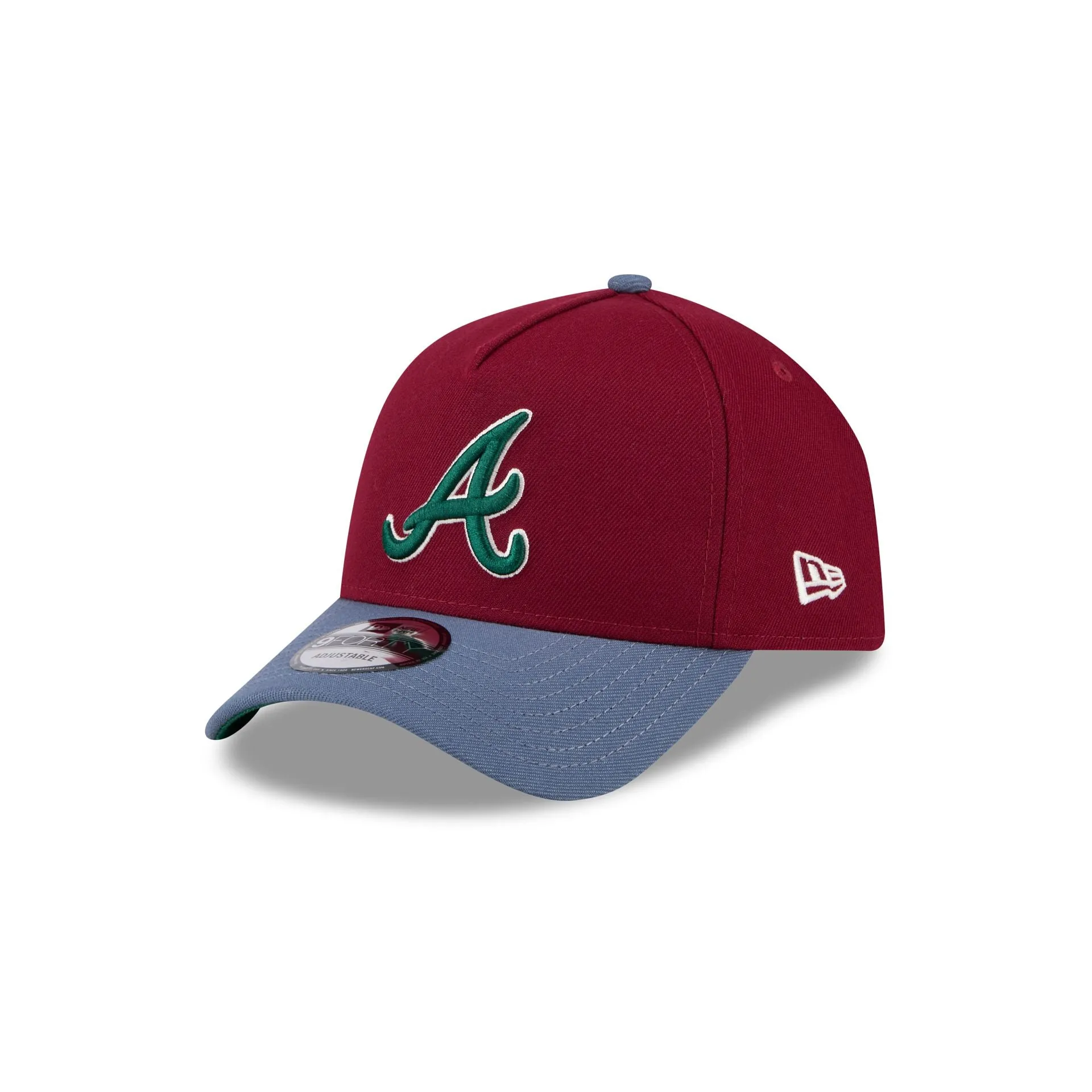 Atlanta Braves Cherry 9FORTY A-Frame Snapback Hat sold by New Era product image thumbnail 3