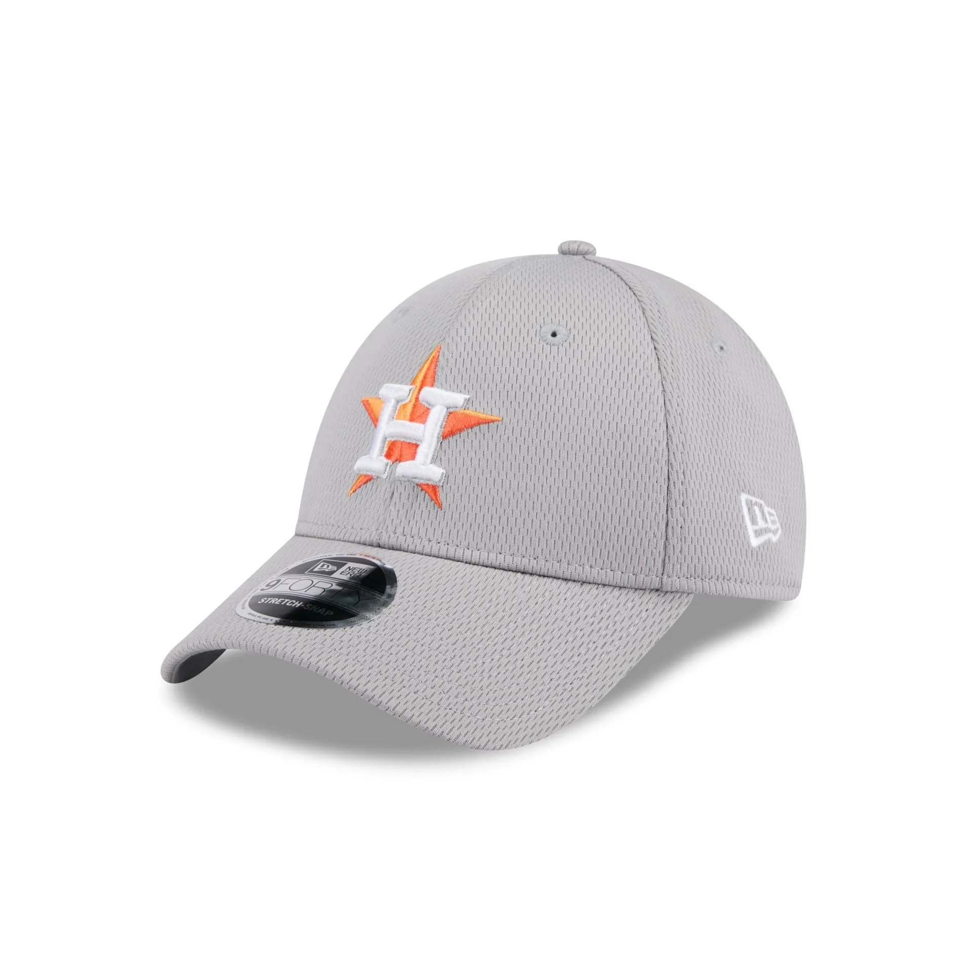 Houston Astros Gray 9FORTY Stretch-Snap Hat sold by New Era