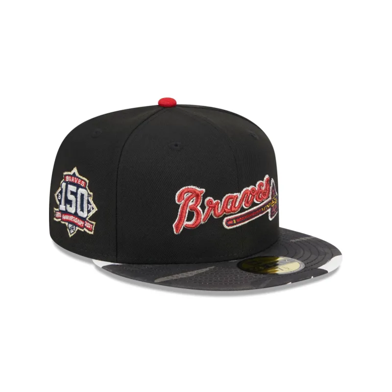 Atlanta Braves Metallic Camo 59FIFTY Fitted Hat sold by New Era