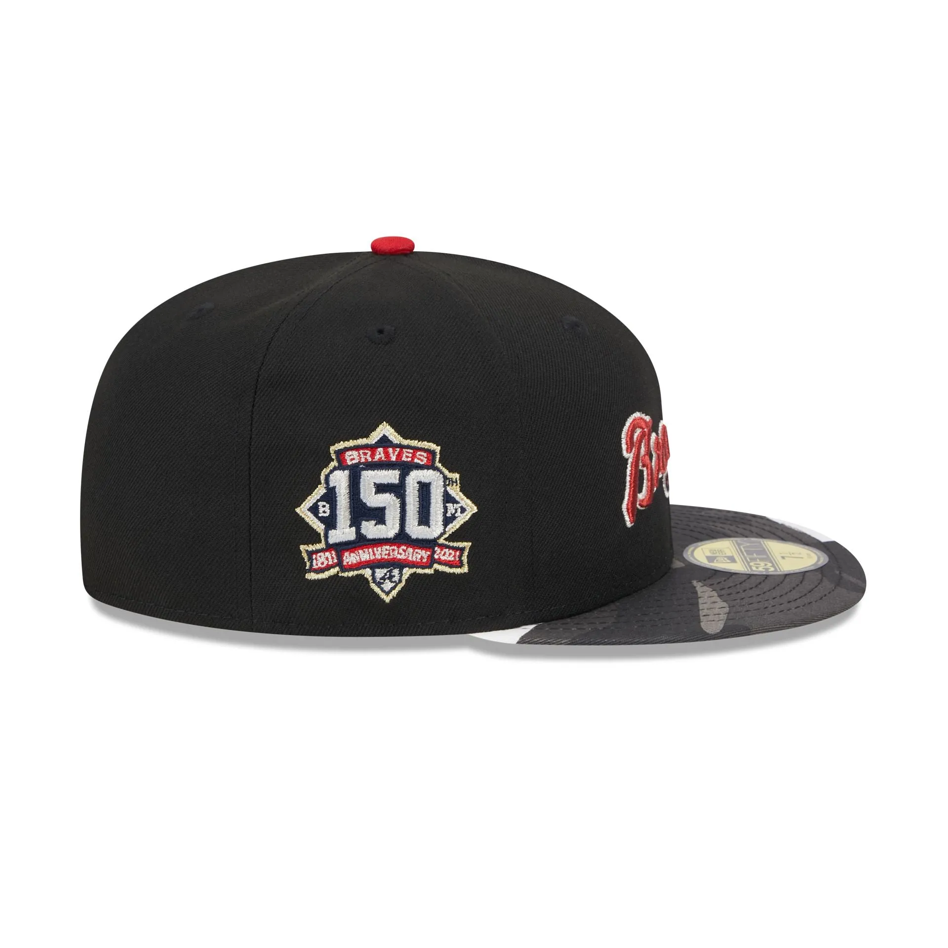 Atlanta Braves Metallic Camo 59FIFTY Fitted Hat sold by New Era product image thumbnail 4