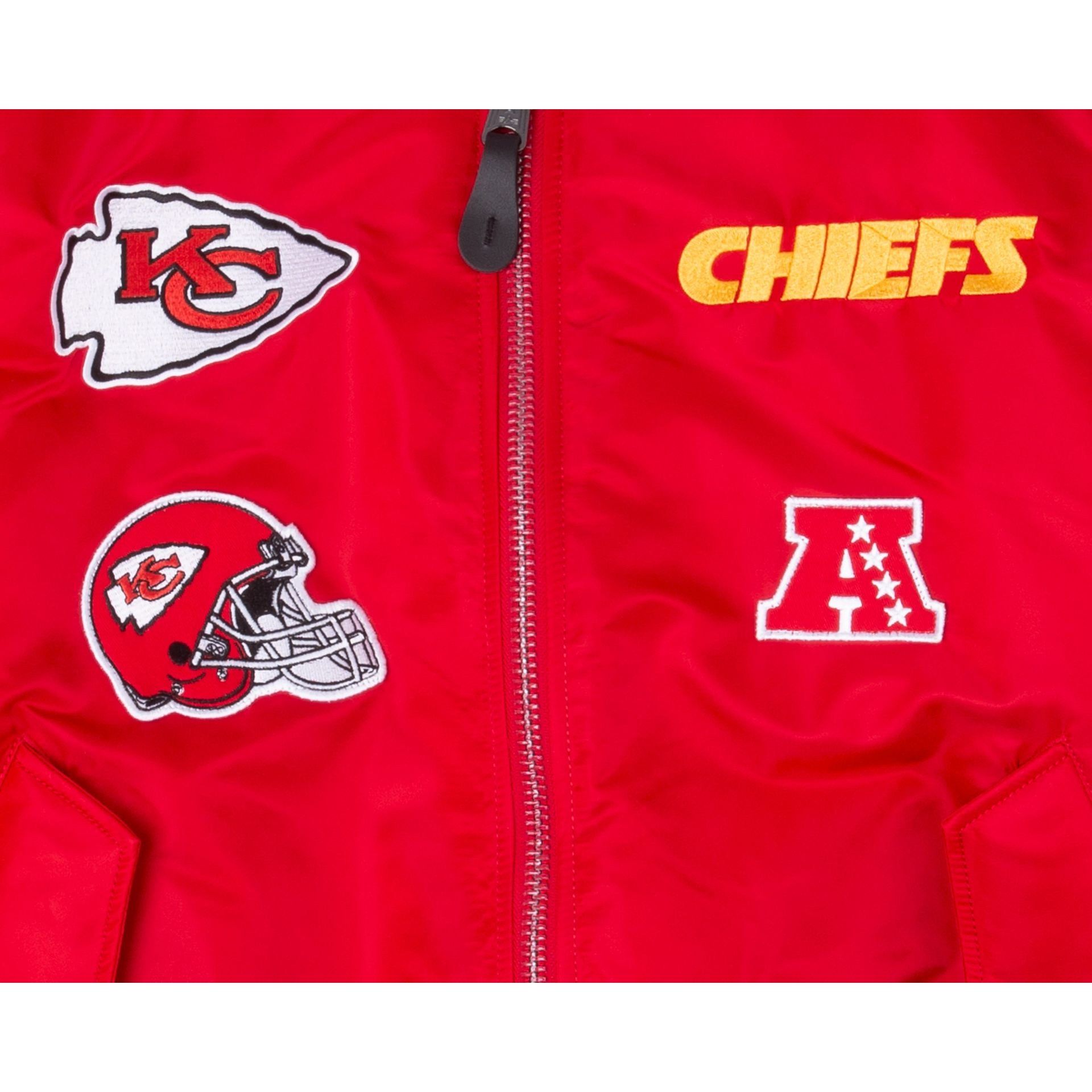 Alpha Industries X Kansas City Chiefs MA-1 Bomber Jacket sold by New Era product image thumbnail 4