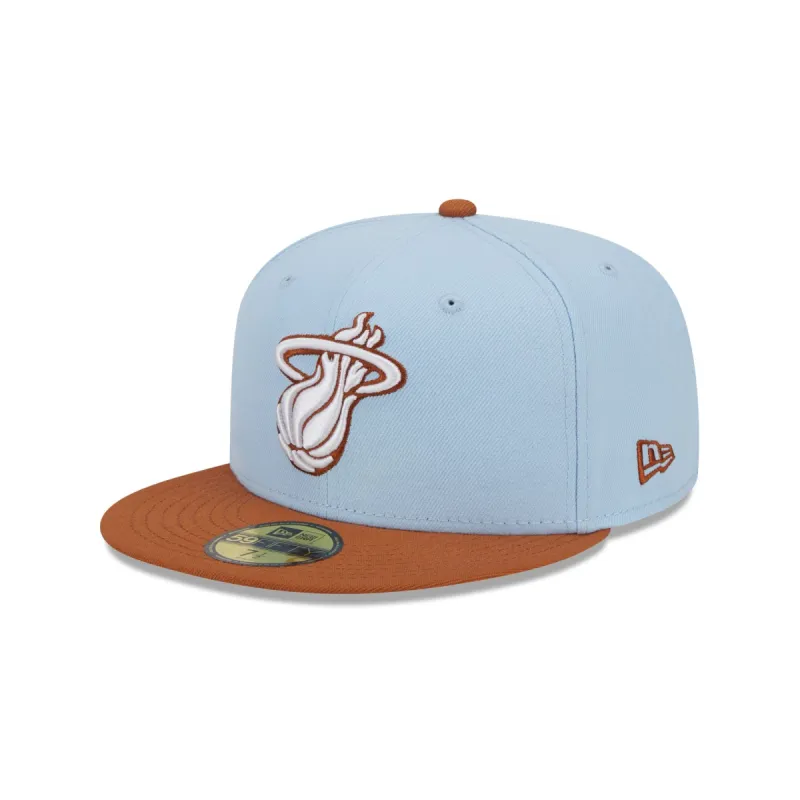 Miami Heat Color Pack Glacial Blue 59FIFTY Fitted Hat sold by New Era