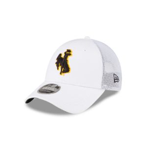 JA17 Wyoming Cowboys White Mesh 9FORTY Snapback sold by New Era