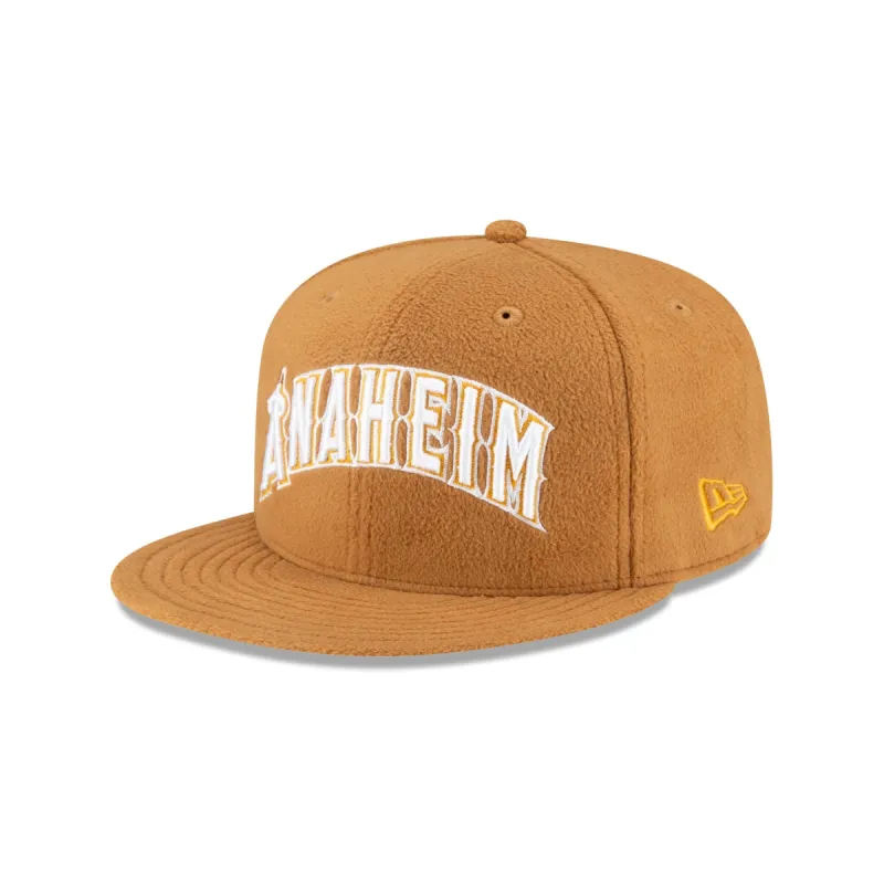 Just Caps Fleece Los Angeles Angels 59FIFTY Fitted Hat made by New Era