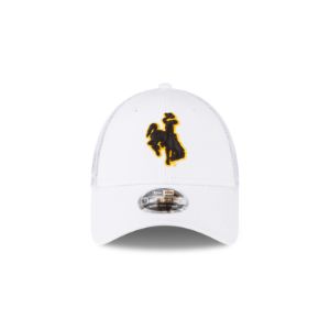 JA17 Wyoming Cowboys White Mesh 9FORTY Snapback sold by New Era