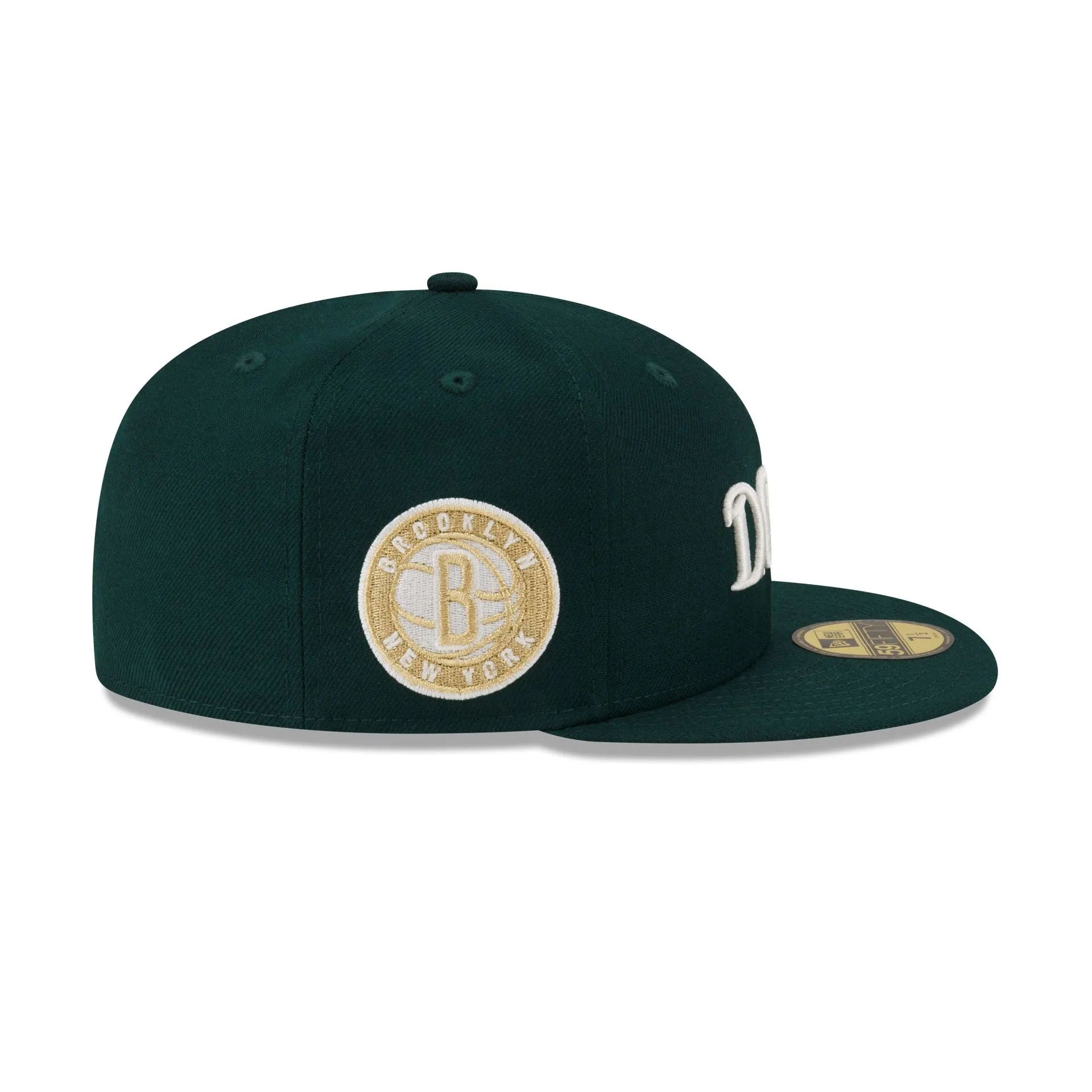 Just Caps Dark Green Wool Brooklyn Nets 59FIFTY Fitted Hat sold by New Era product image thumbnail 4