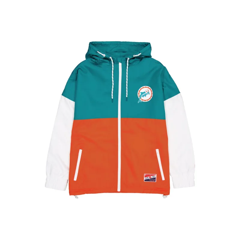Miami Dolphins Throwback Windbreaker sold by New Era