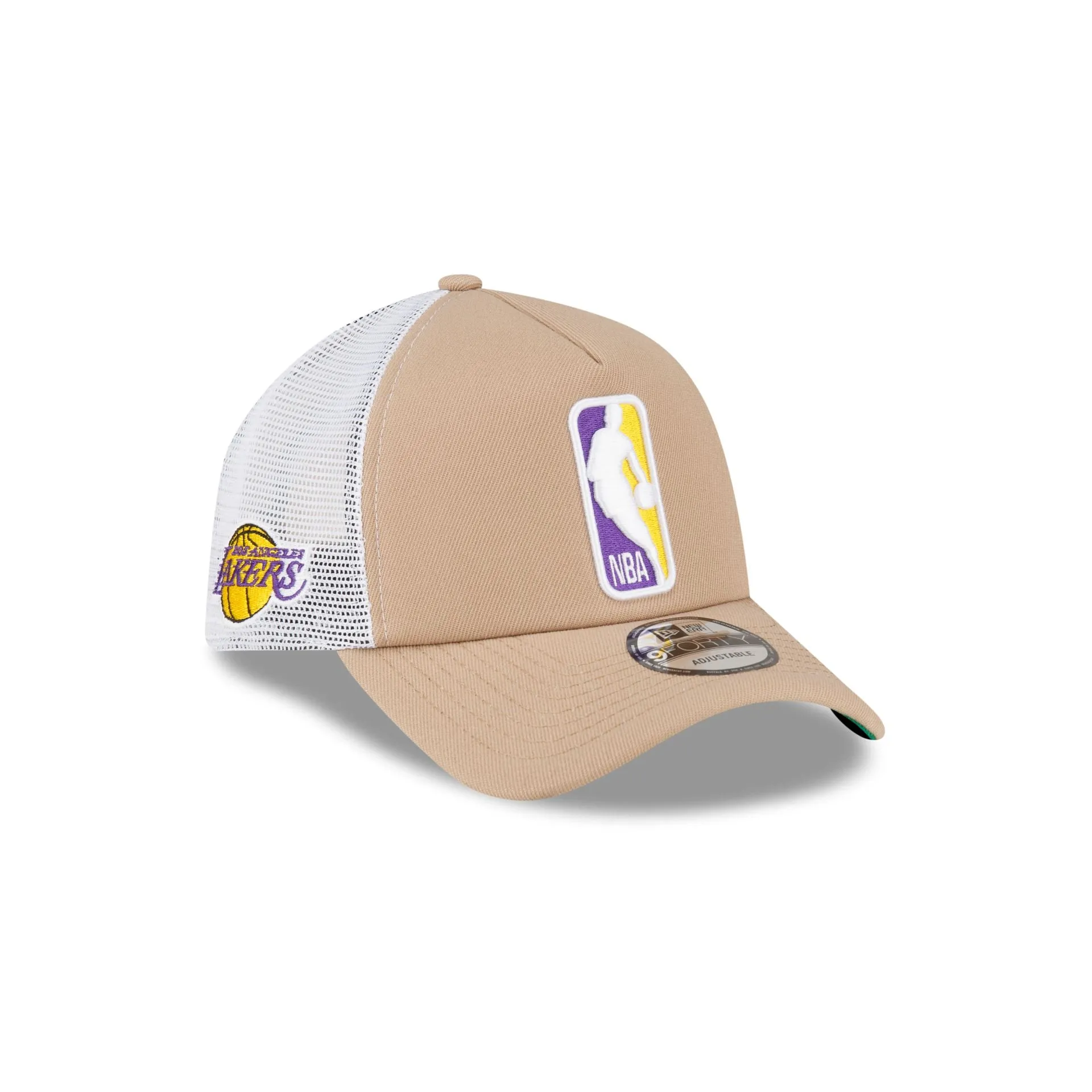 Los Angeles Lakers Logoman 9FORTY A-Frame Snapback Hat sold by New Era