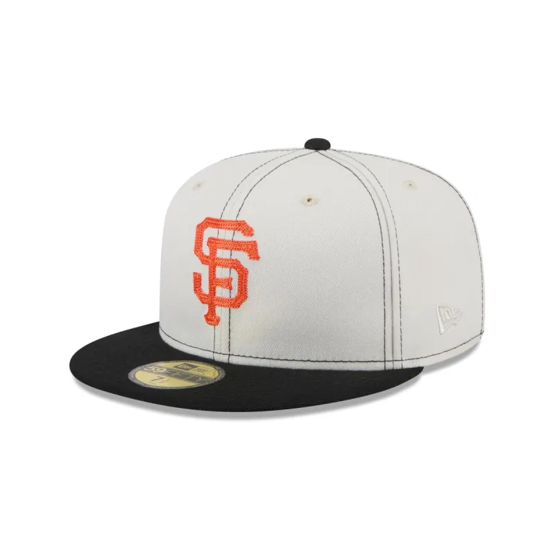 San Francisco Giants Sandy Linen 59FIFTY Fitted Hat sold by New Era