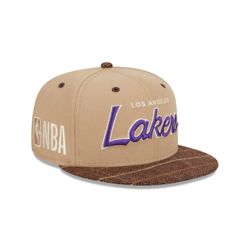 Los Angeles Lakers Traditional Check 9FIFTY Snapback Hat sold by New Era