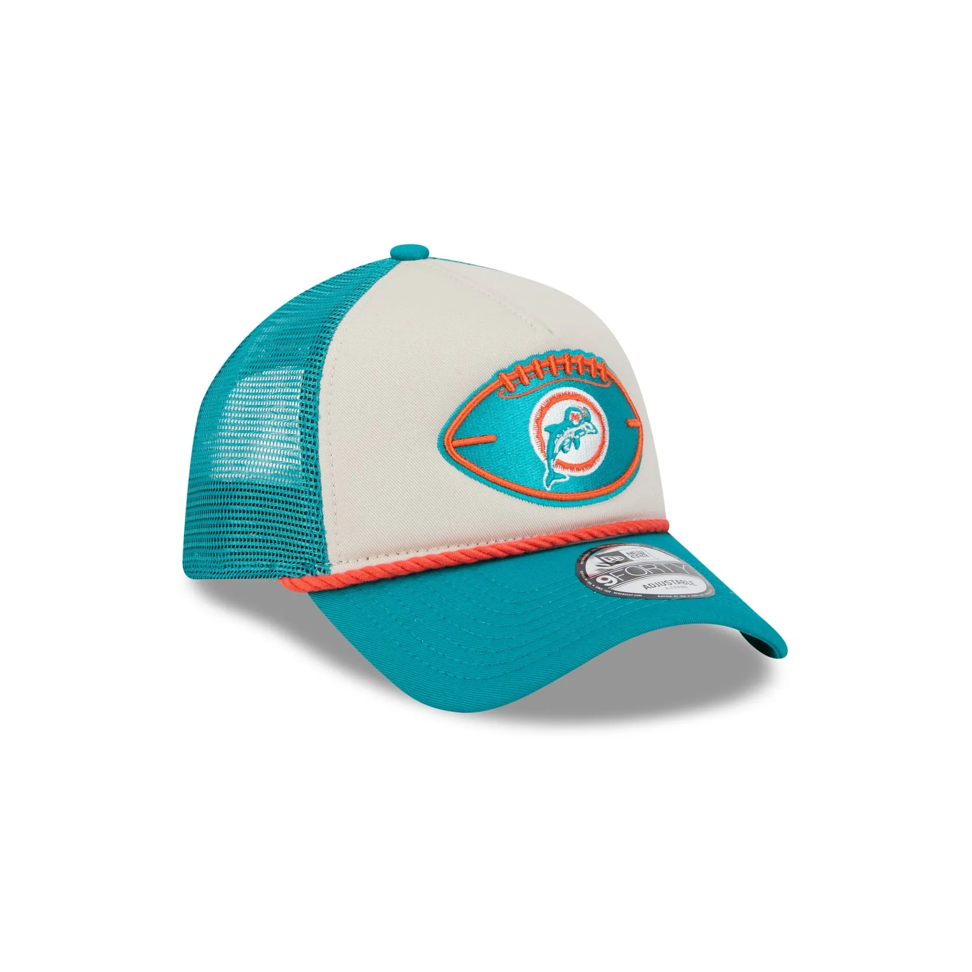 Miami Dolphins 2024 Historic Sideline 9FORTY A-Frame Snapback Hat sold by New Era product image thumbnail 3