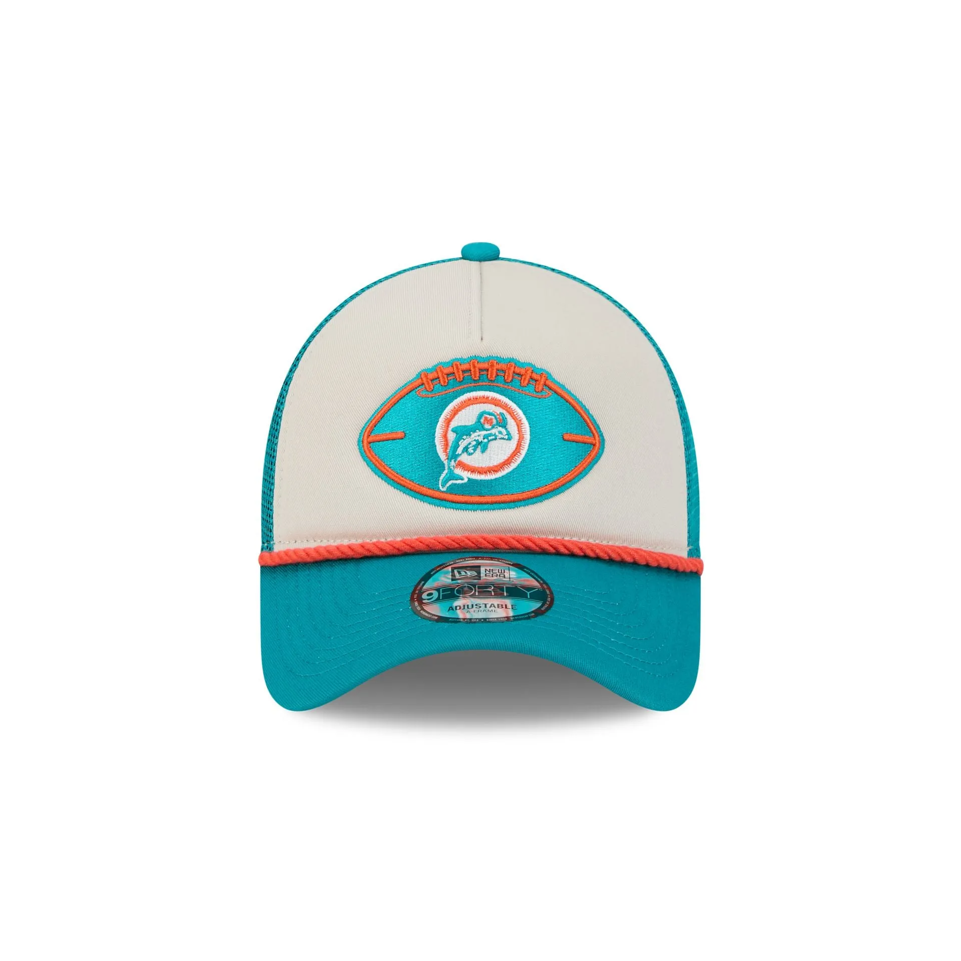 Miami Dolphins 2024 Historic Sideline 9FORTY A-Frame Snapback Hat sold by New Era product image thumbnail 2