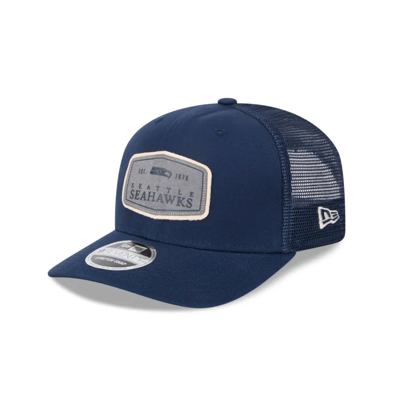 Seattle Seahawks Labeled 9SEVENTY Stretch-Snap Hat sold by New Era