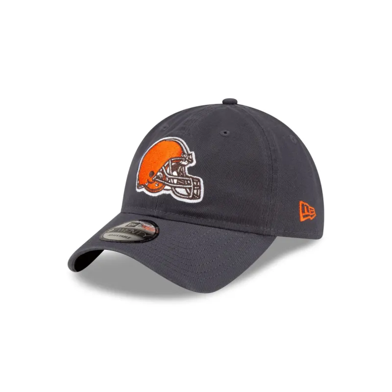 Cleveland Browns NFL Core Classic Graphite 9TWENTY Adjustable Hat sold by New Era