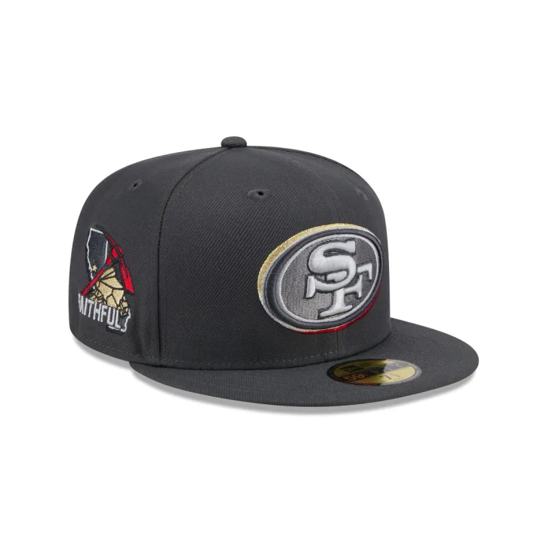 San Francisco 49ers 2024 Draft Gray 59FIFTY Fitted Hat sold by New Era