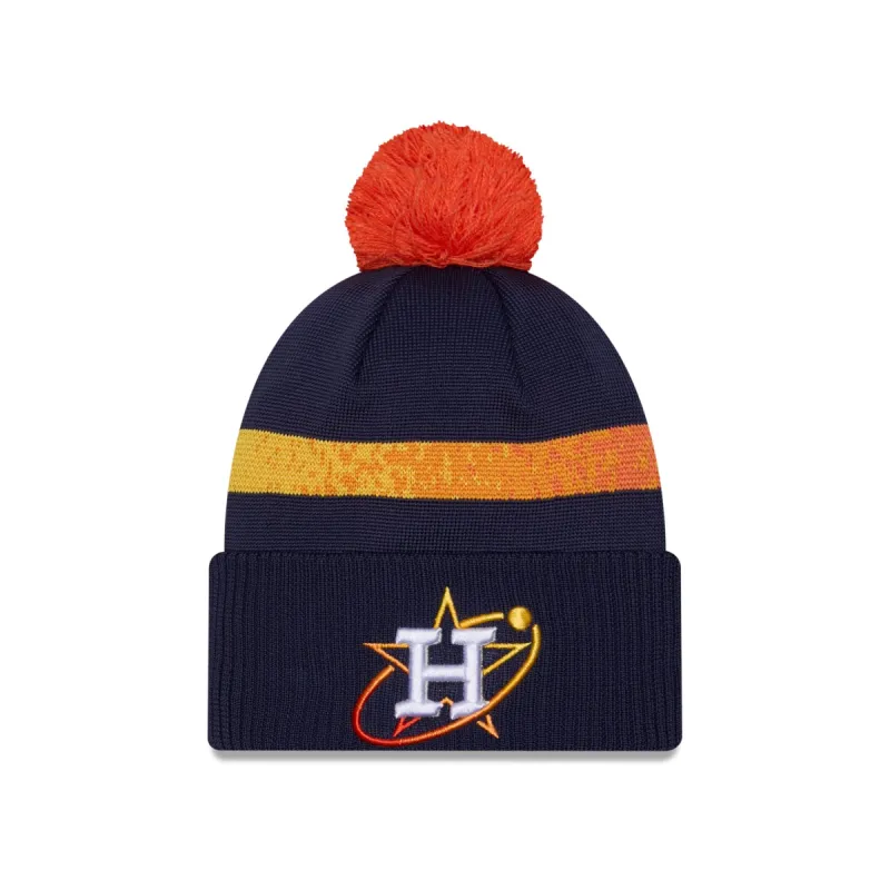 Houston Astros City Connect Pom Knit Hat sold by New Era