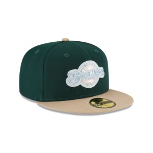 Milwaukee Brewers Emerald 59FIFTY Fitted Hat sold by New Era