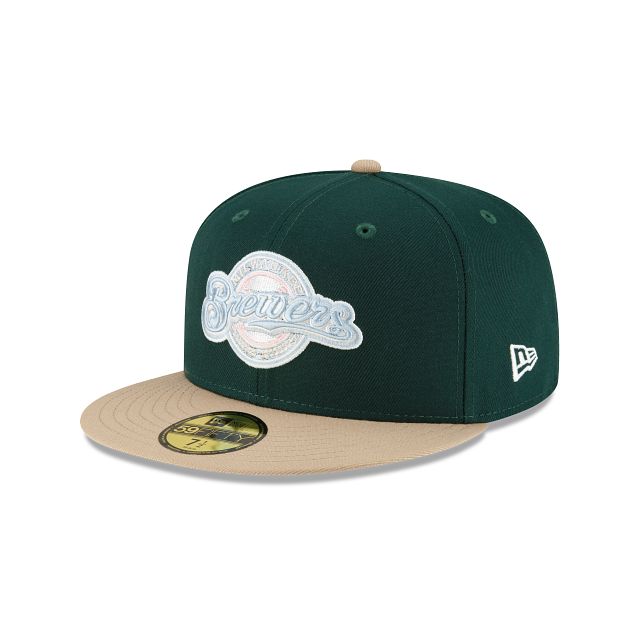 Milwaukee Brewers Emerald 59FIFTY Fitted Hat sold by New Era