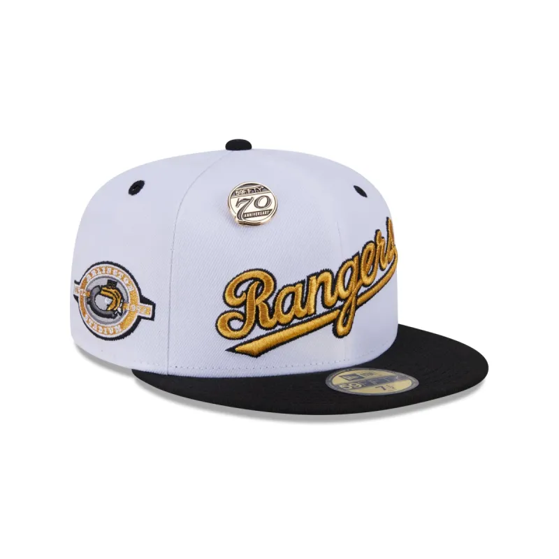 Texas Rangers 70th Anniversary 59FIFTY Fitted Hat sold by New Era