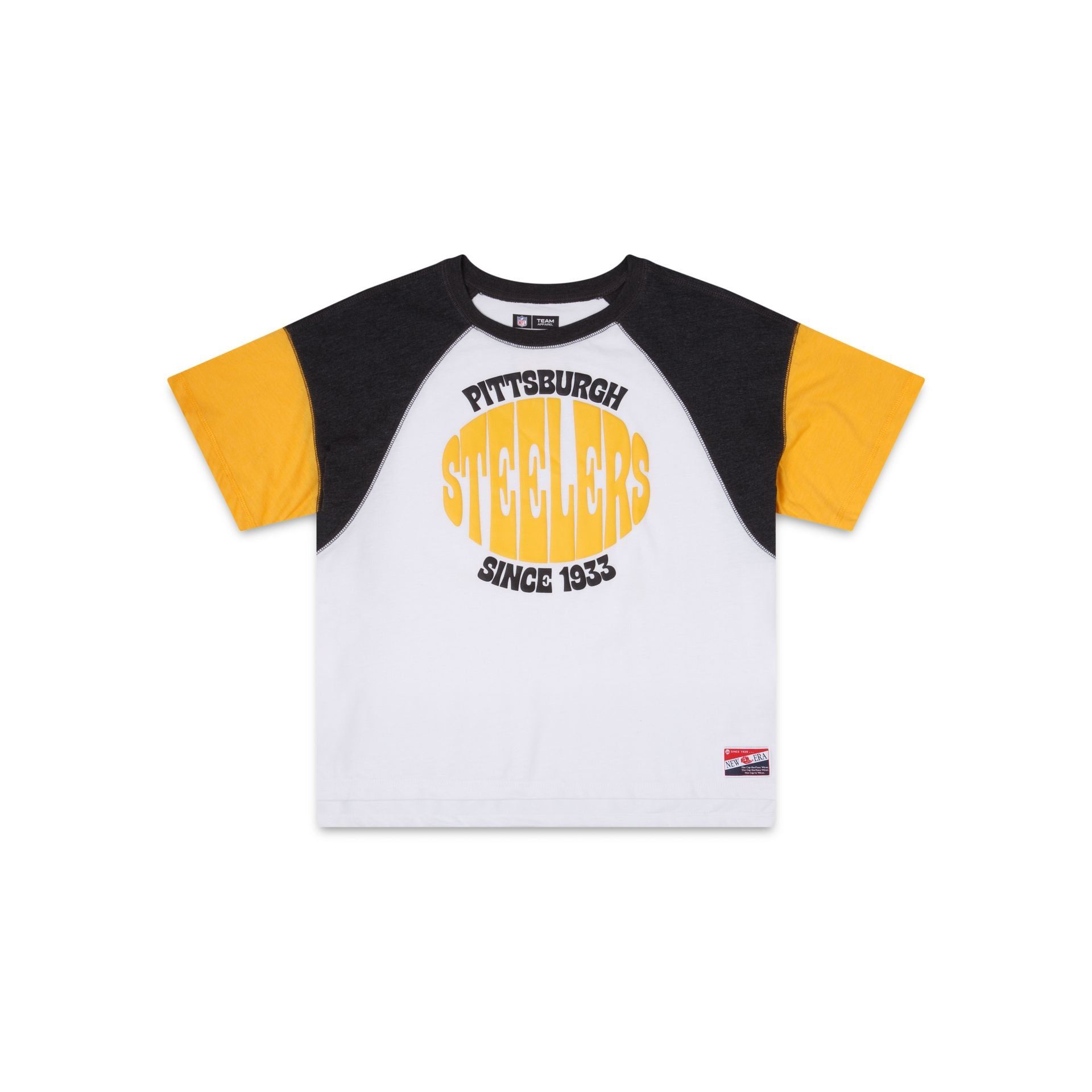 Pittsburgh Steelers Throwback Women's T-Shirt sold by New Era