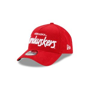 Nebraska Cornhuskers Collegiate Corduroy 9FORTY A-Frame Snapback Hat sold by New Era