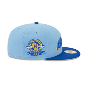 Milwaukee Brewers Powder Blues 59FIFTY Fitted Hat sold by New Era