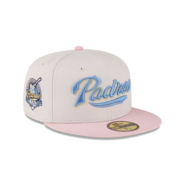 Just Caps Stone Pink San Diego Padres 59FIFTY Fitted Hat sold by New Era