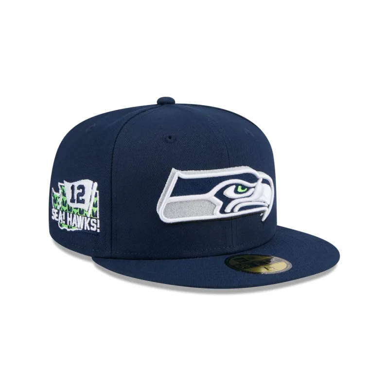 Seattle Seahawks 2024 Draft 59FIFTY Fitted Hat sold by New Era