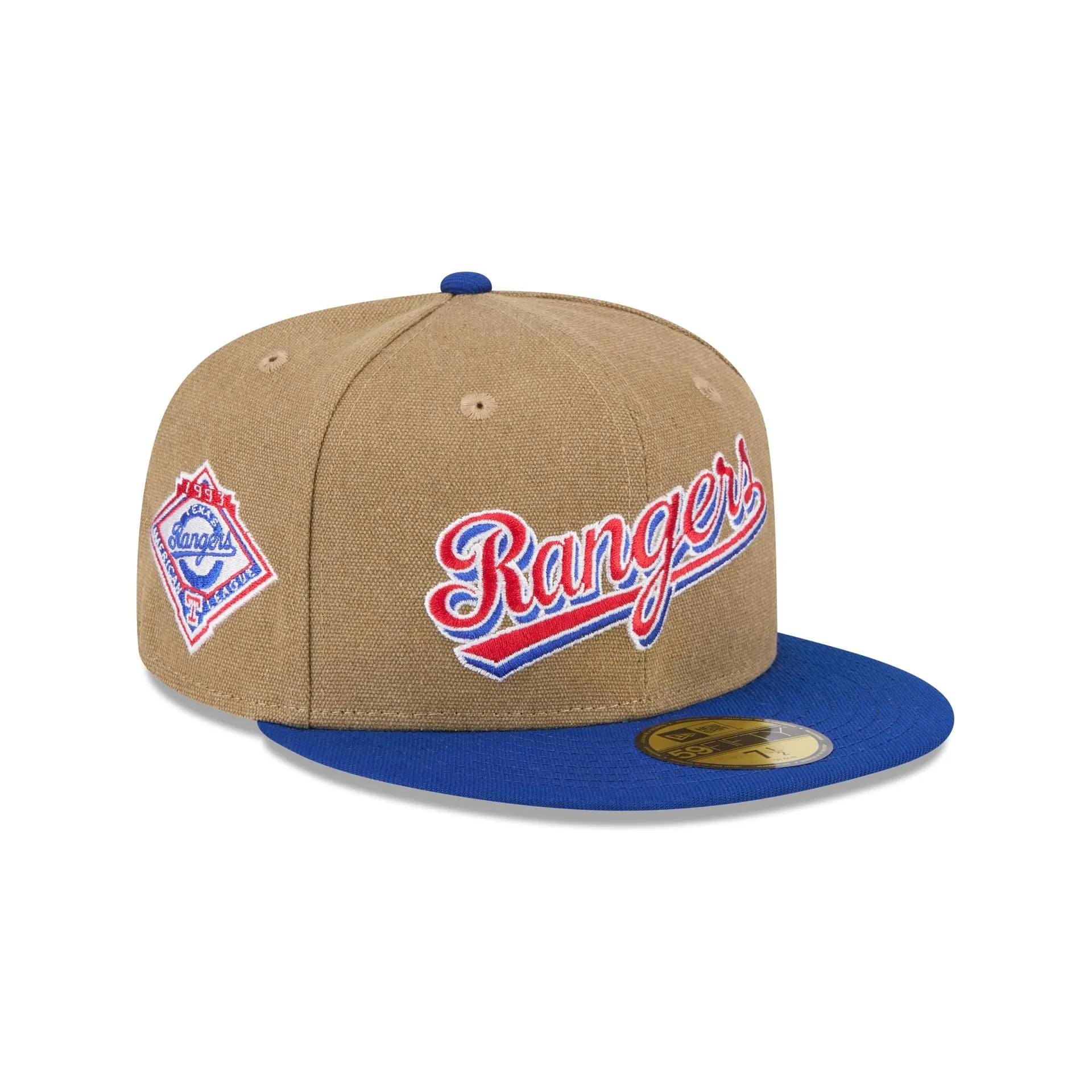 Texas Rangers Canvas Crown 59FIFTY Fitted Hat sold by New Era