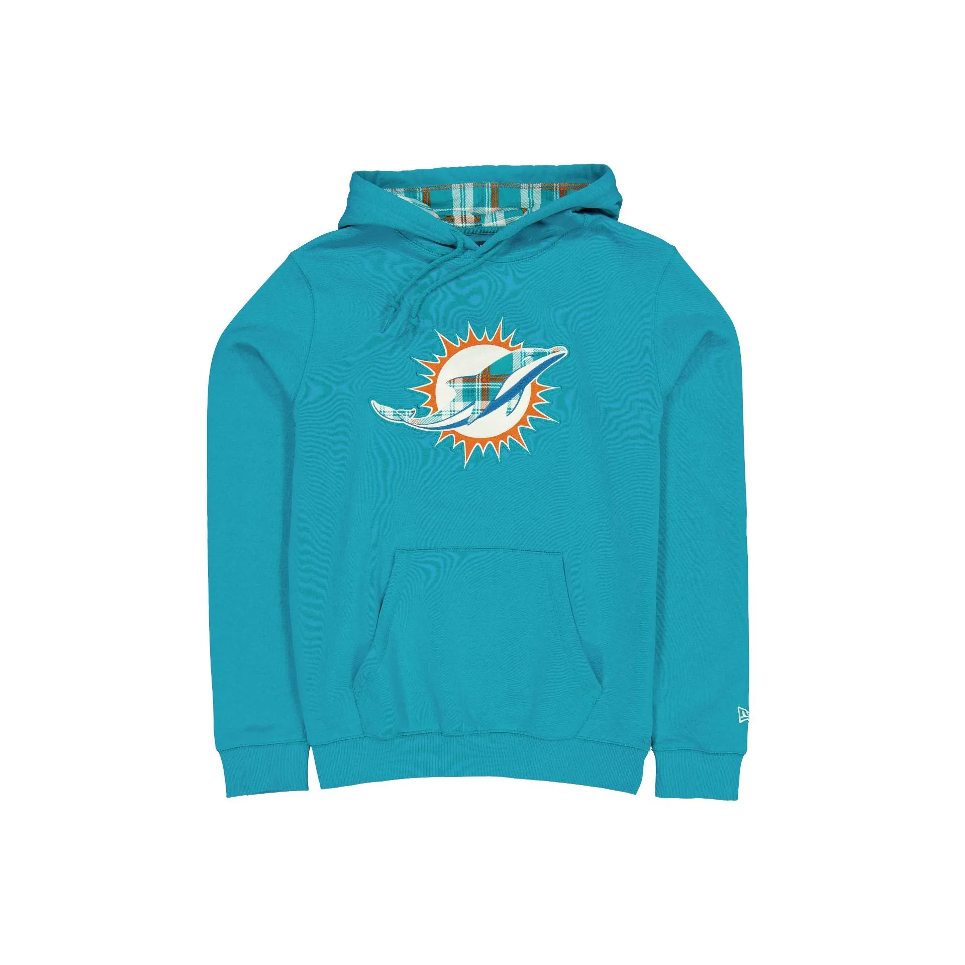 Miami Dolphins 3rd Down Plaid Hoodie sold by New Era