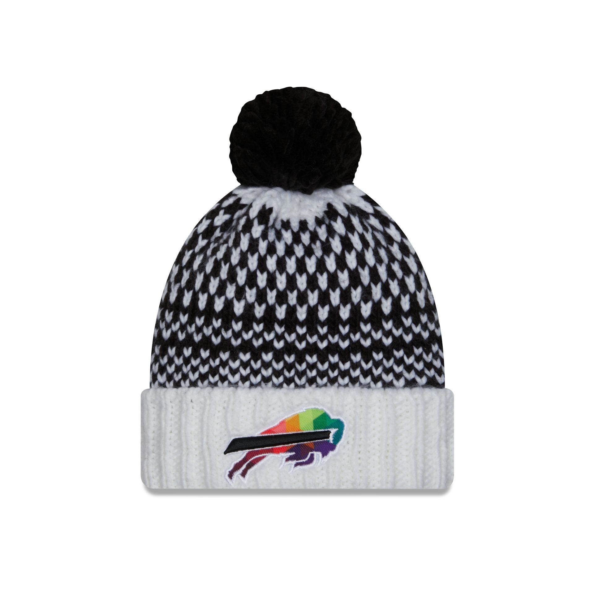 Buffalo Bills 2023 Crucial Catch Women's Pom Knit Hat sold by New Era