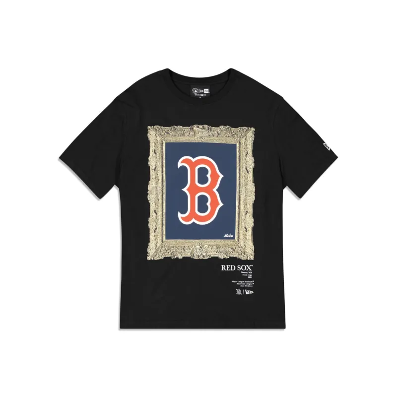 Boston Red Sox Curated Customs Black T-Shirt sold by New Era