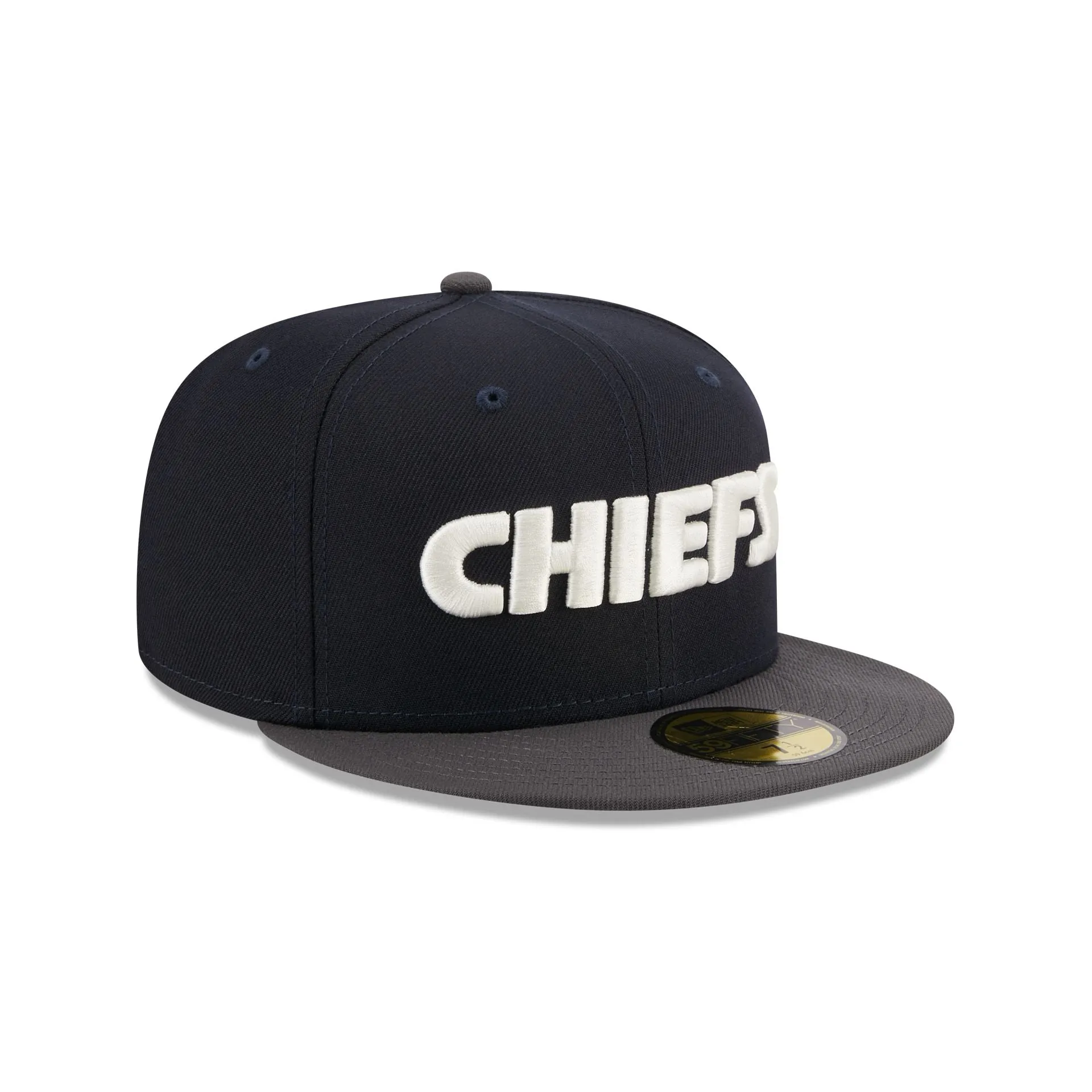 Kansas City Chiefs Navy Crown 59FIFTY Fitted Hat sold by New Era product image thumbnail 3