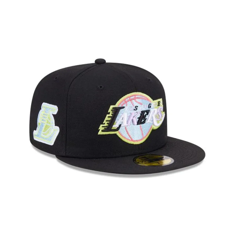 Los Angeles Lakers Color Pack Black 59FIFTY Fitted Hat sold by New Era