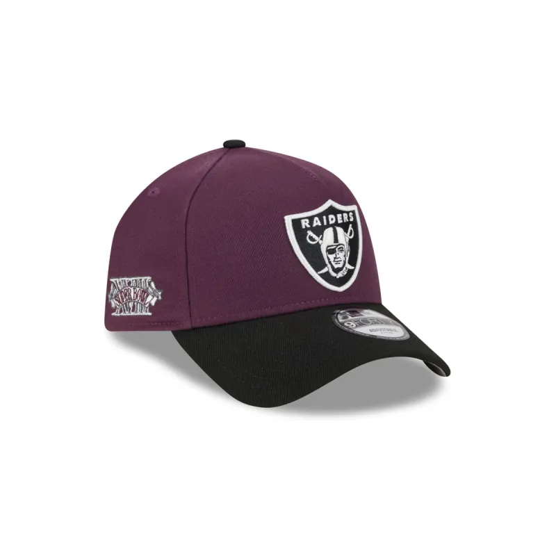 Las Vegas Raiders Two-Tone 9FORTY A-Frame Snapback Hat sold by New Era
