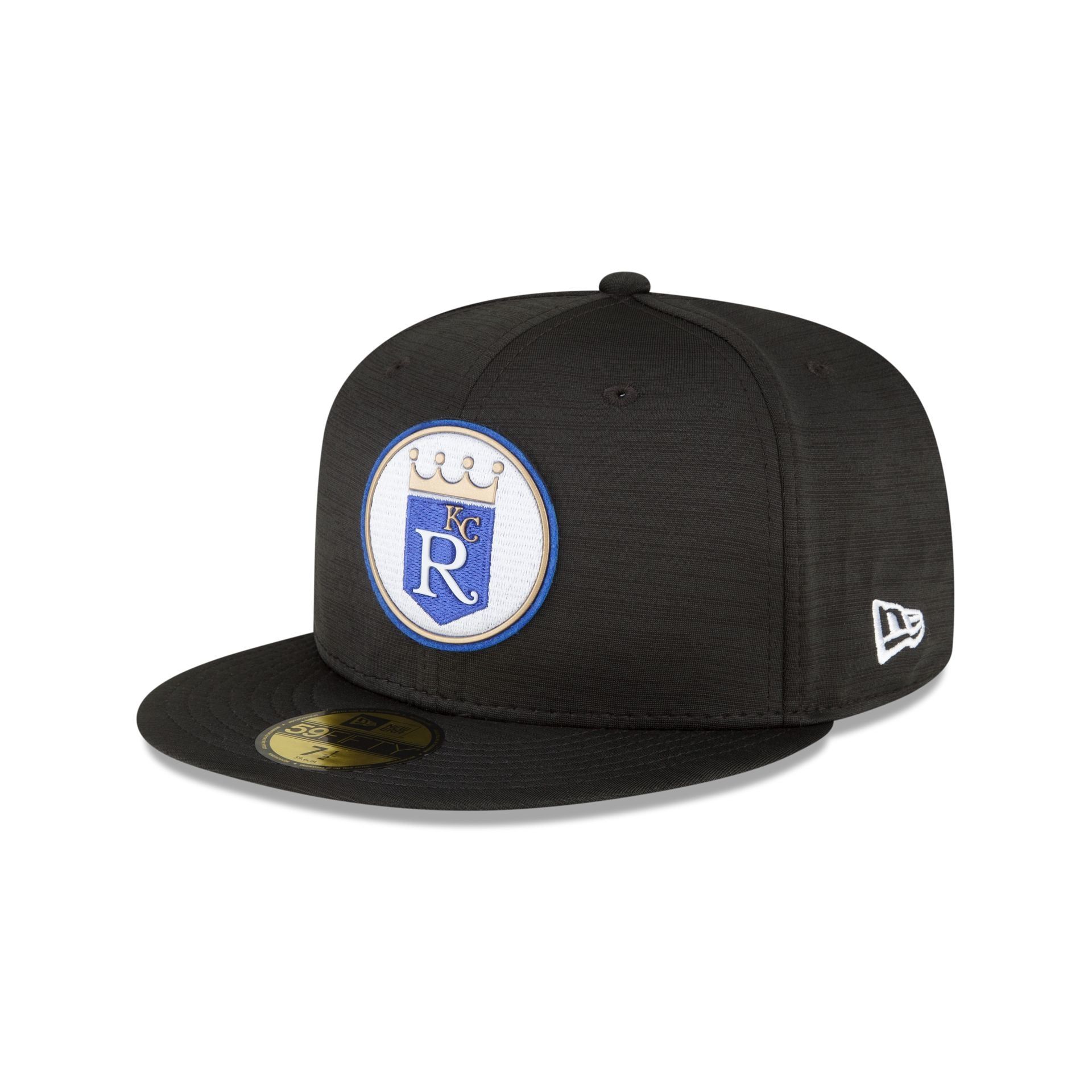 Kansas City Royals 2023 Clubhouse Black 59FIFTY Fitted Hat sold by New Era