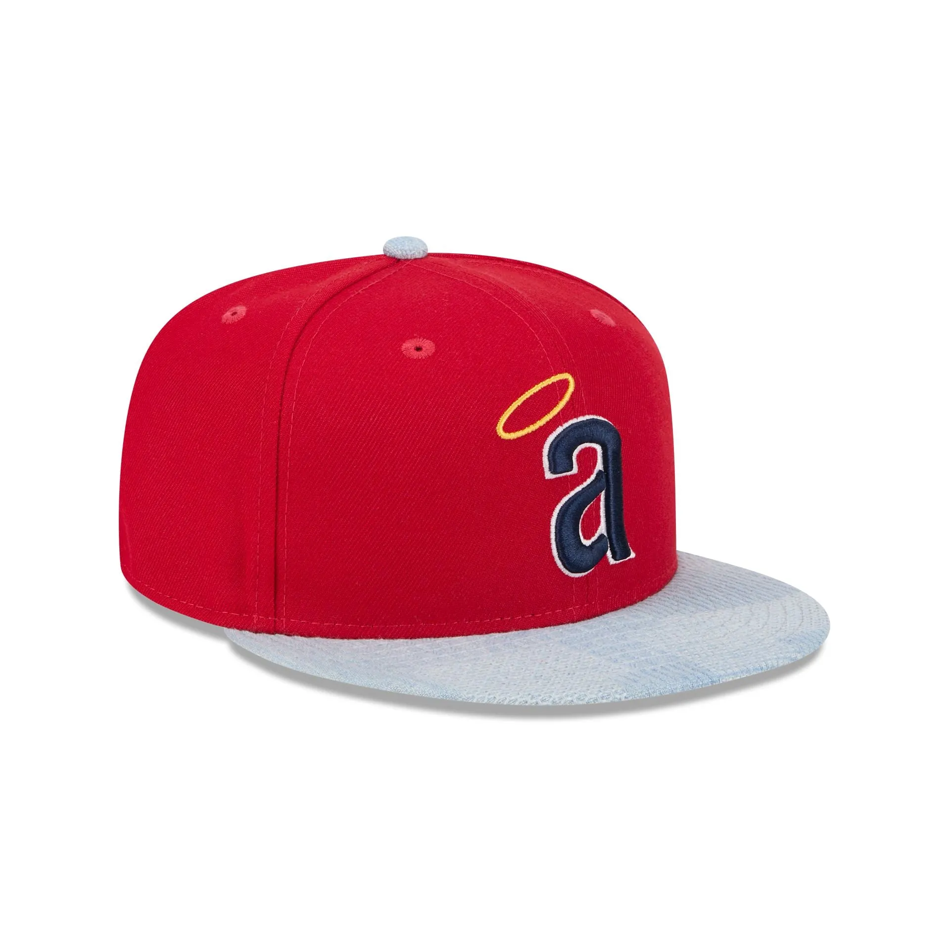 Los Angeles Angels Patch Denim 59FIFTY Fitted Hat sold by New Era product image thumbnail 3